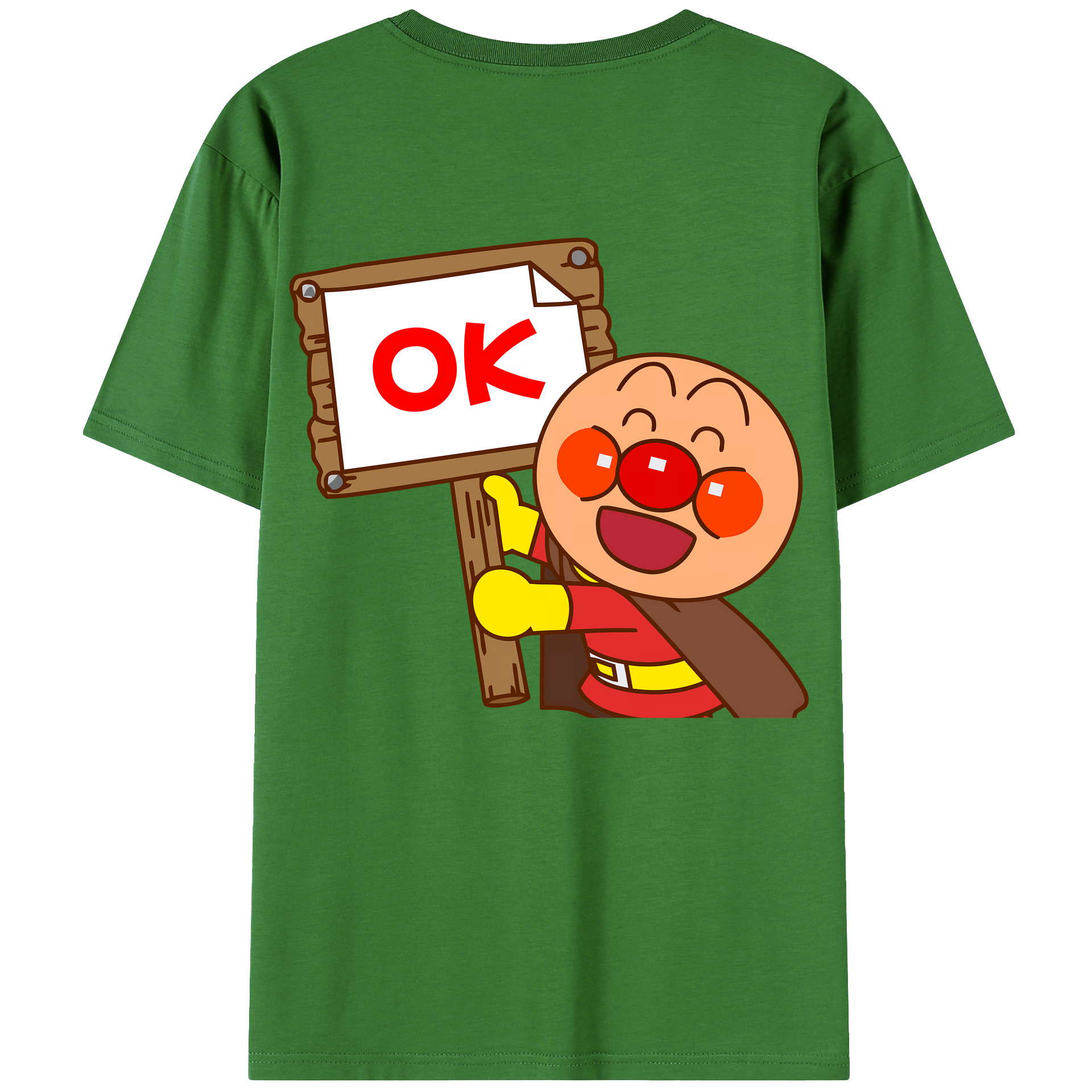 （画像用） アンパンマン Anpanman レディース半袖Tシャツ(バックプリント)